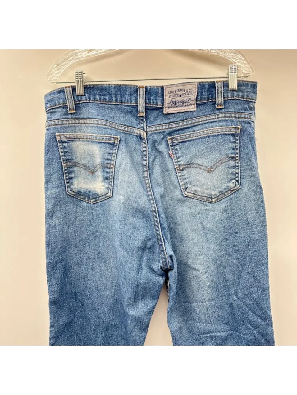 Vintage Levi's Men's Blue Denim Jeans Straight Fit Size 36/29